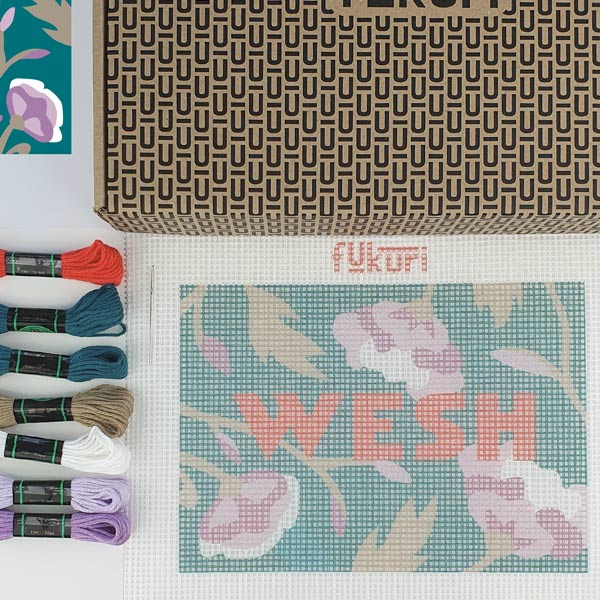 Bohin Kit Canevas Wesh Fukuri 13x18 cm Débutant