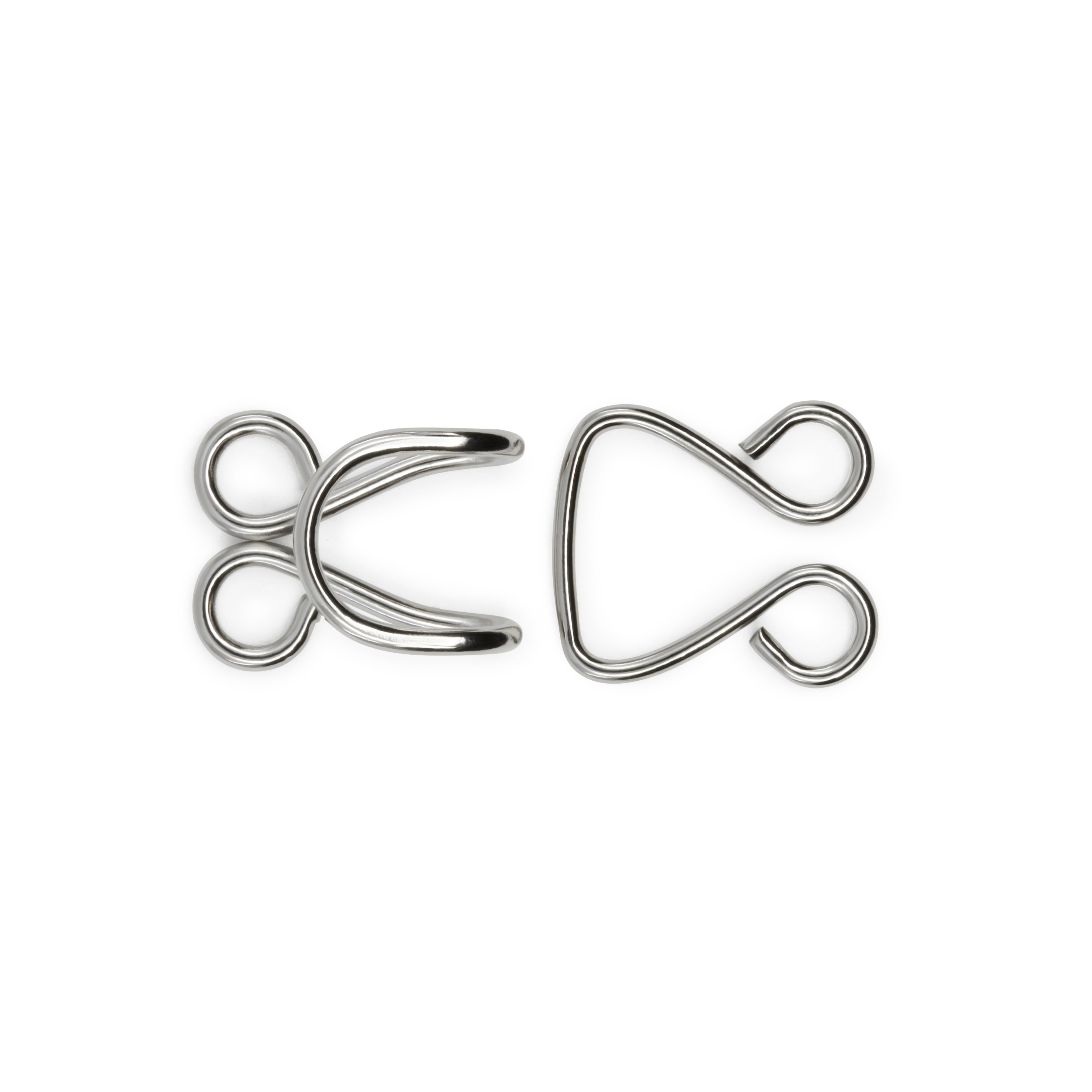 Dritz agrafes jupe extra larges nickel x3