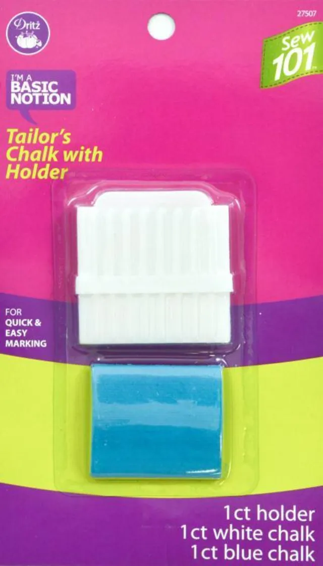 Dritz Marking & Measuring craie tailleur bleu blanc + étui