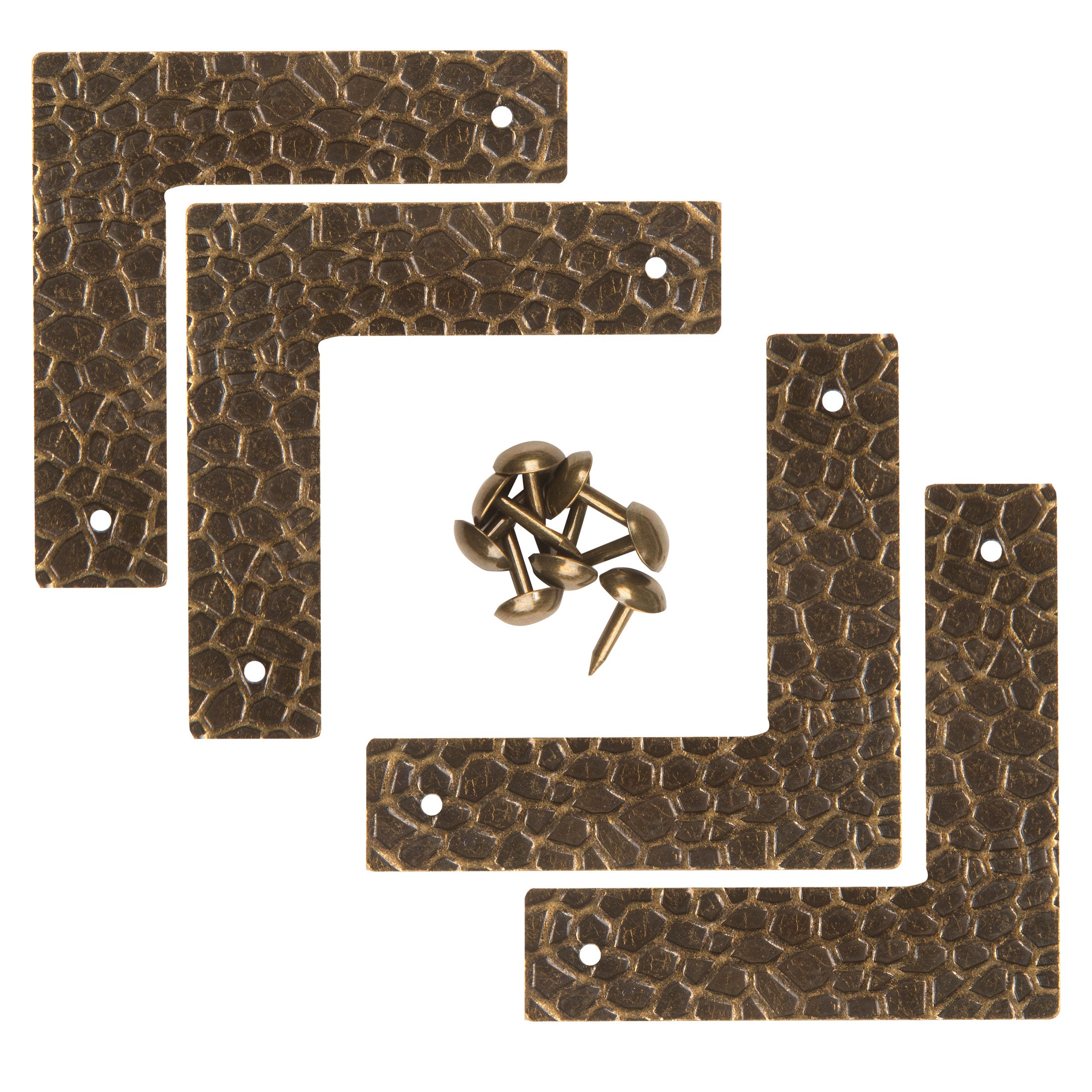 Dritz coins renfort texturés nickel petits 5 cm 4 pcs