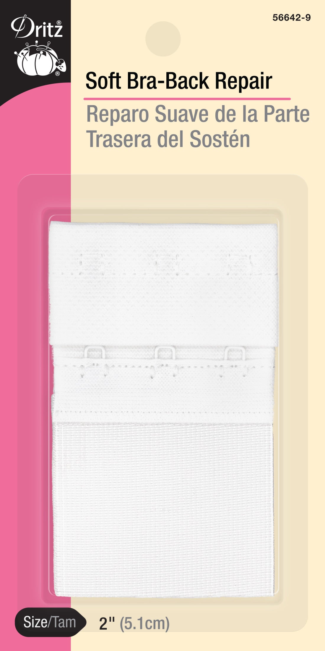Dritz Dos Rallonge Soutien-Gorge Blanc 38 mm