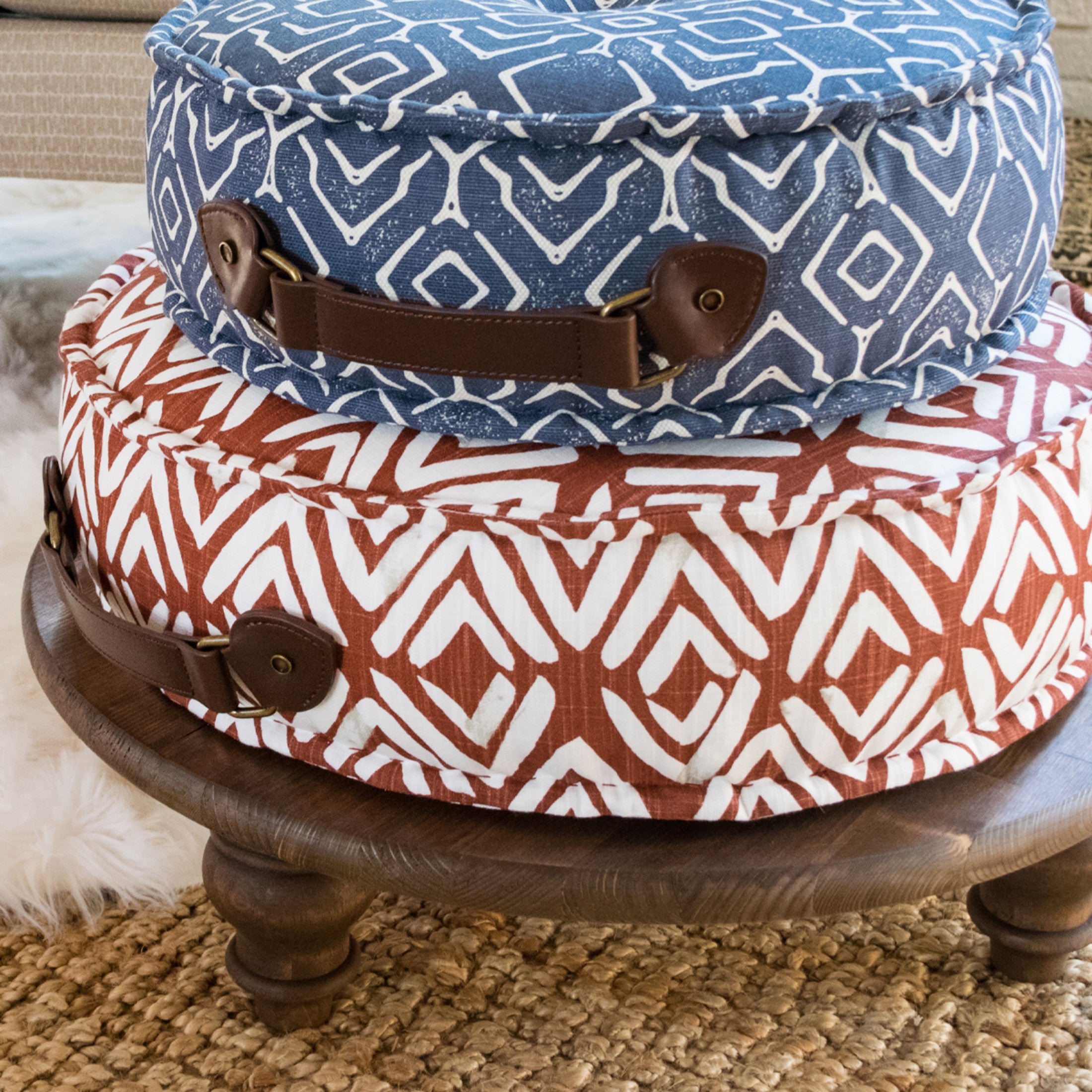 Dritz pieds meuble bois naturel Country 2 pièces