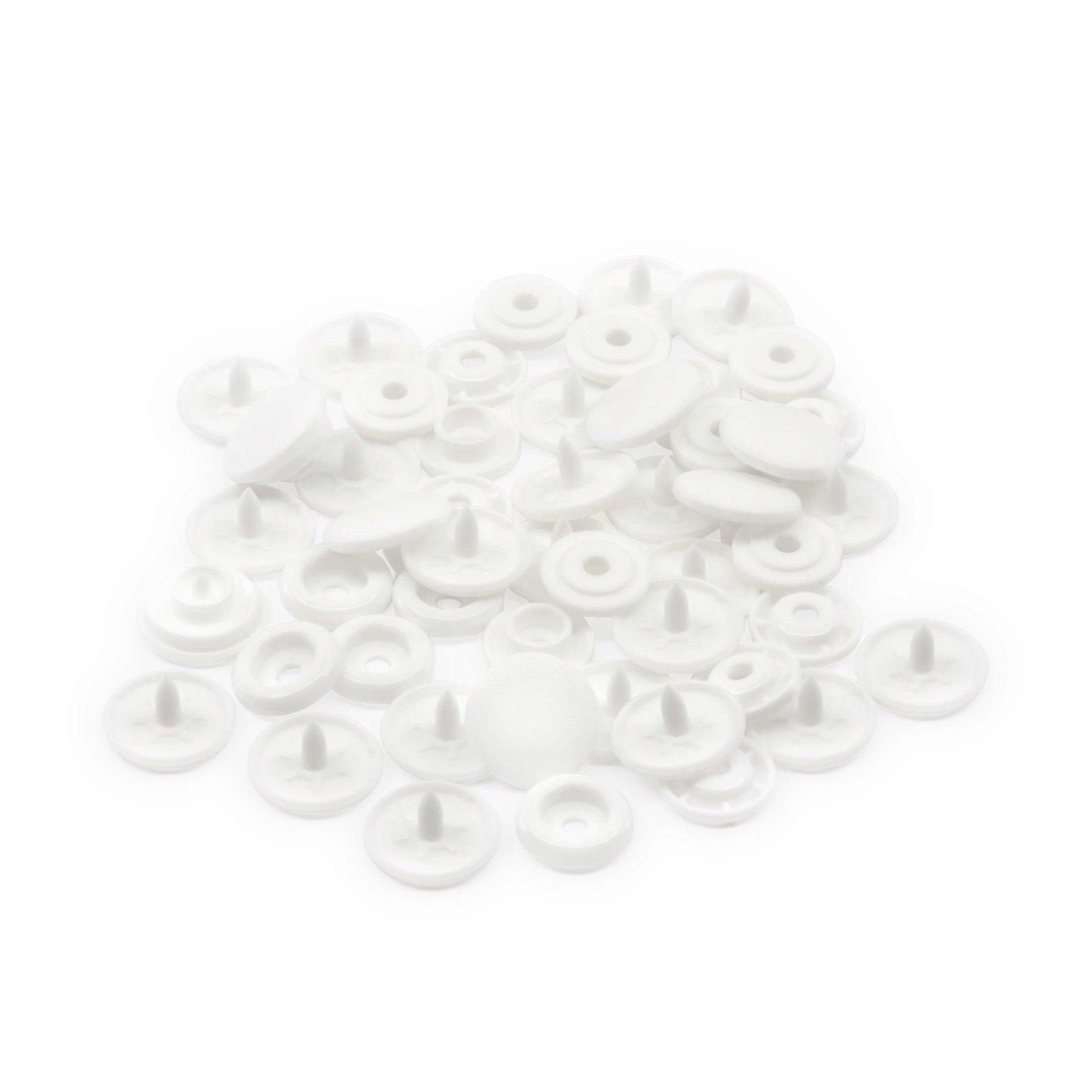 Dritz Fasteners boutons-pression plastique blancs 12 jeux