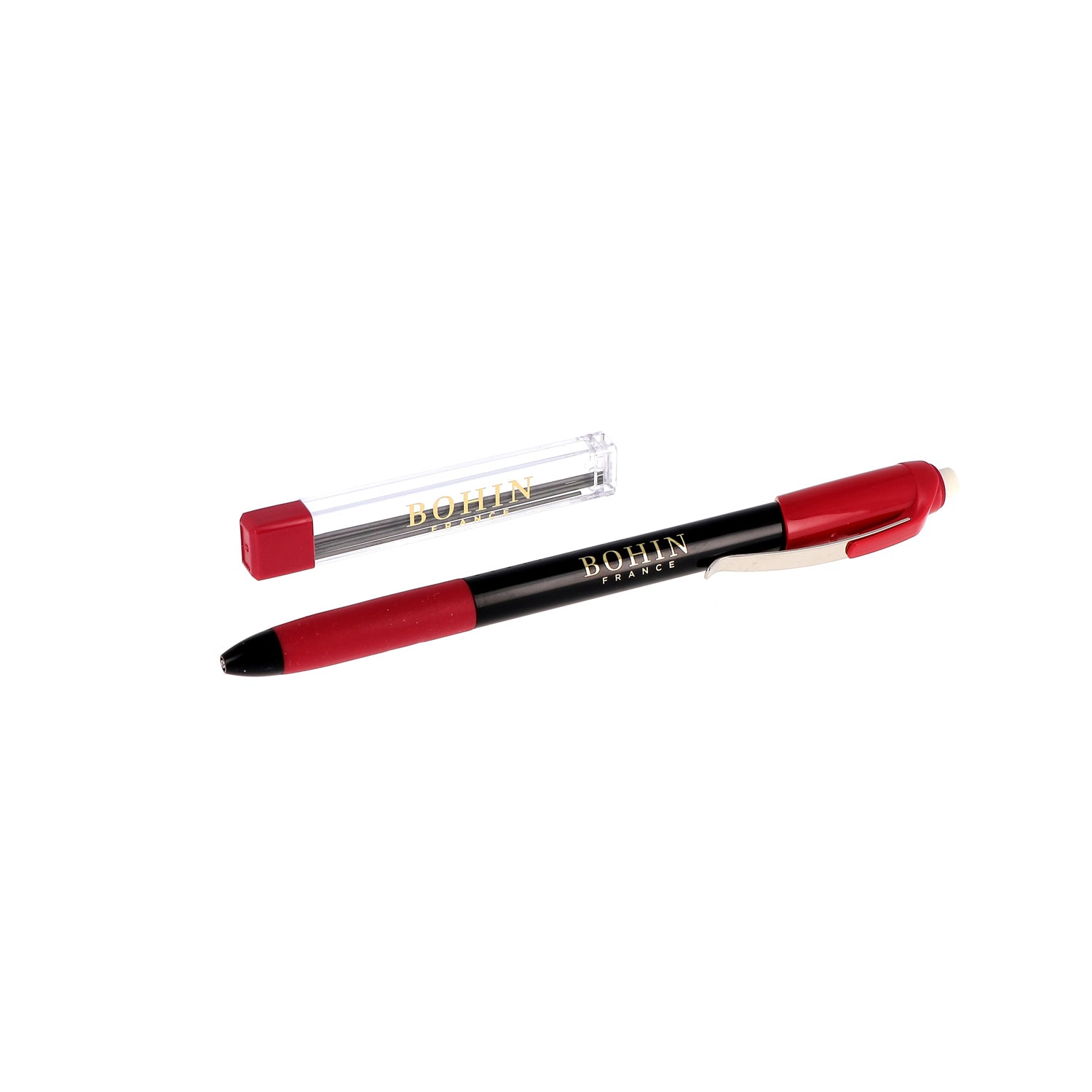 Bohin Marquage Crayon craie porte-mine 0,9 mm gris + 6 mines