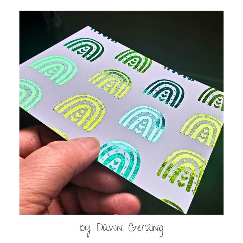Deco Foil Shades of Green feuille foil vert 20 feuilles