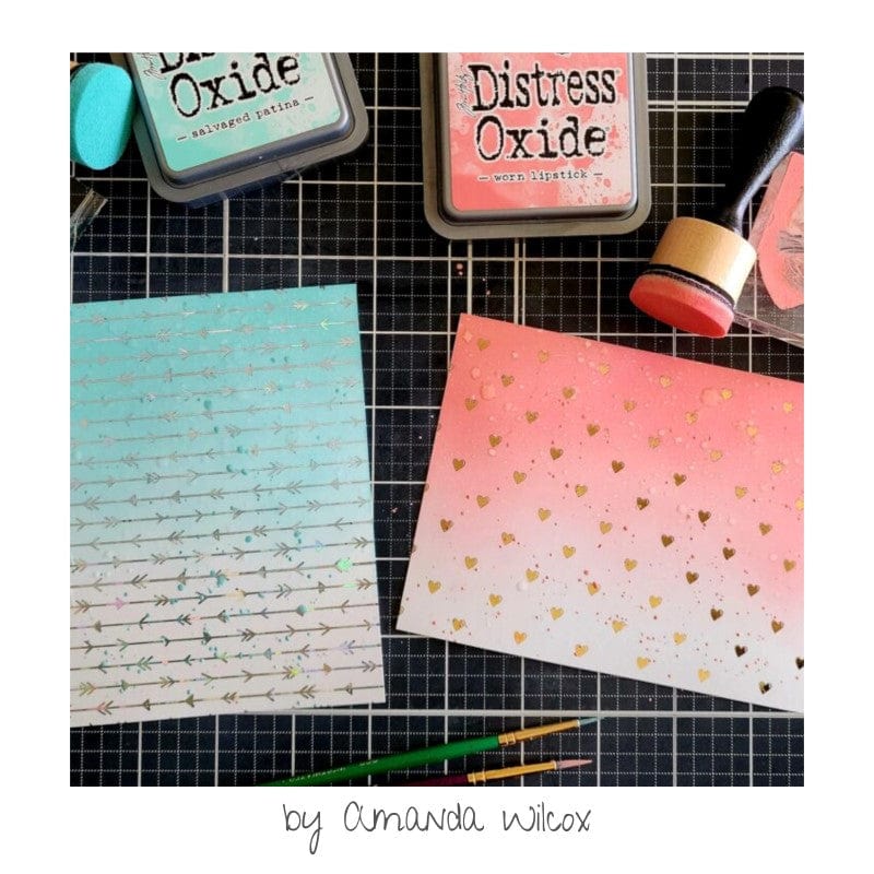 Deco Foil Toner Card Fronts Love Struck cartes A2 coeurs