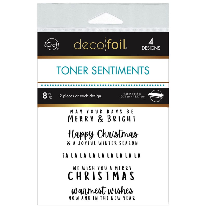 HeatnBond Deco Foil Merry Moments cartes toner x8 A2