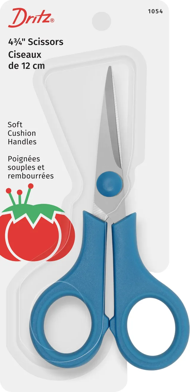 Dritz 1054 ciseaux couture 12 cm manches bleus inox