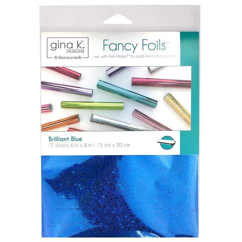 HeatnBond Gina K. Designs Fancy Foil bleu Brilliant Blue 12