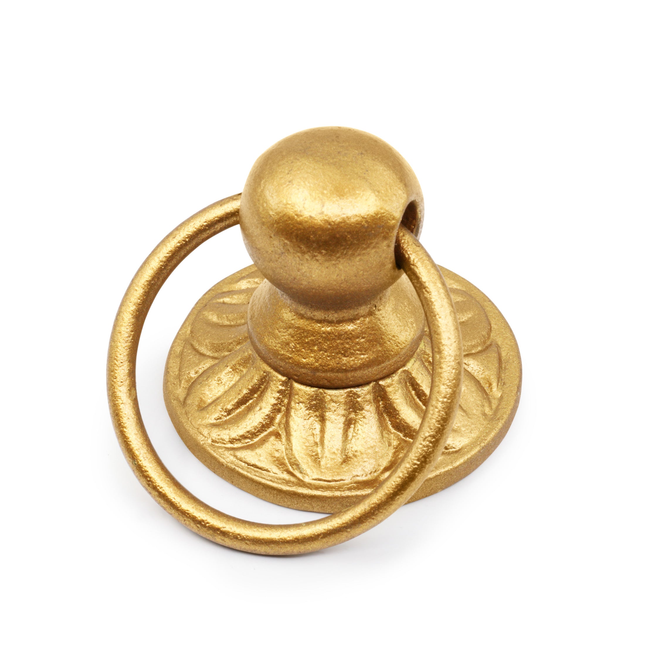 Dritz anneau poignée fonte dorée 1.6" meuble