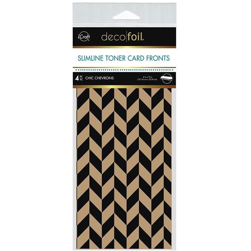 HeatnBond Deco Foil Chic Chevrons carte toner kraft x4