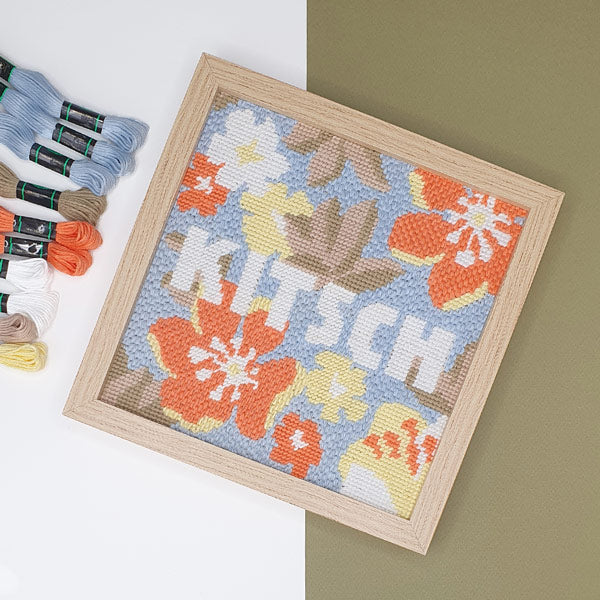 Bohin Kits broderie kit canevas Kitsch Fukuri 20x20 cm
