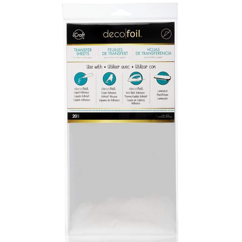 HeatnBond Deco Foil foil transfert argent 20 feuilles
