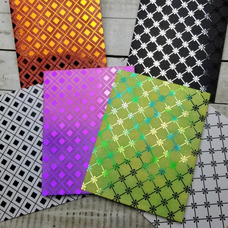 Deco Foil Toner Card Fronts Off The Grid cartes A2 8 feuilles