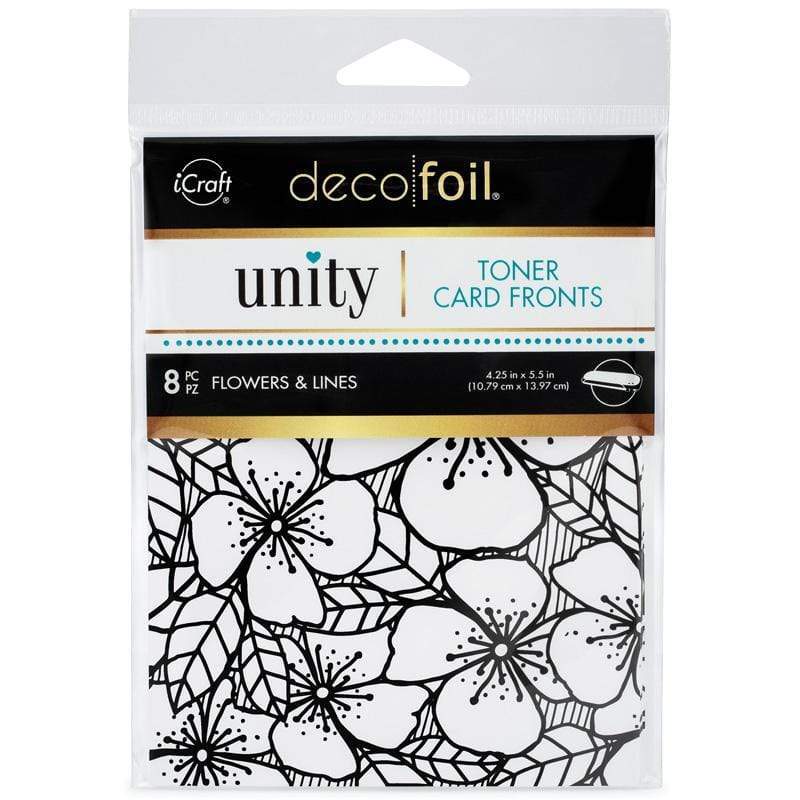 HeatnBond Unity carte toner Flowers and Lines 8 feuilles