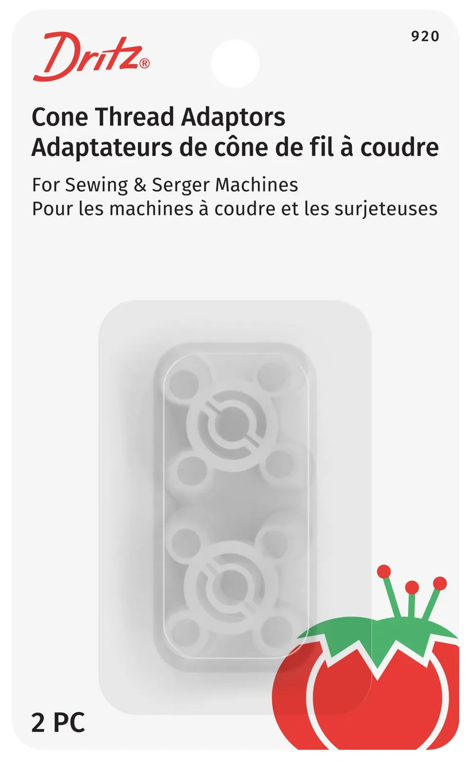 Dritz 920 adaptateur cône fil machine et surjeteuse 2 pcs