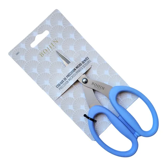 Bohin Ciseaux micro-dentés ciseaux tissu 17,5 cm gauchers