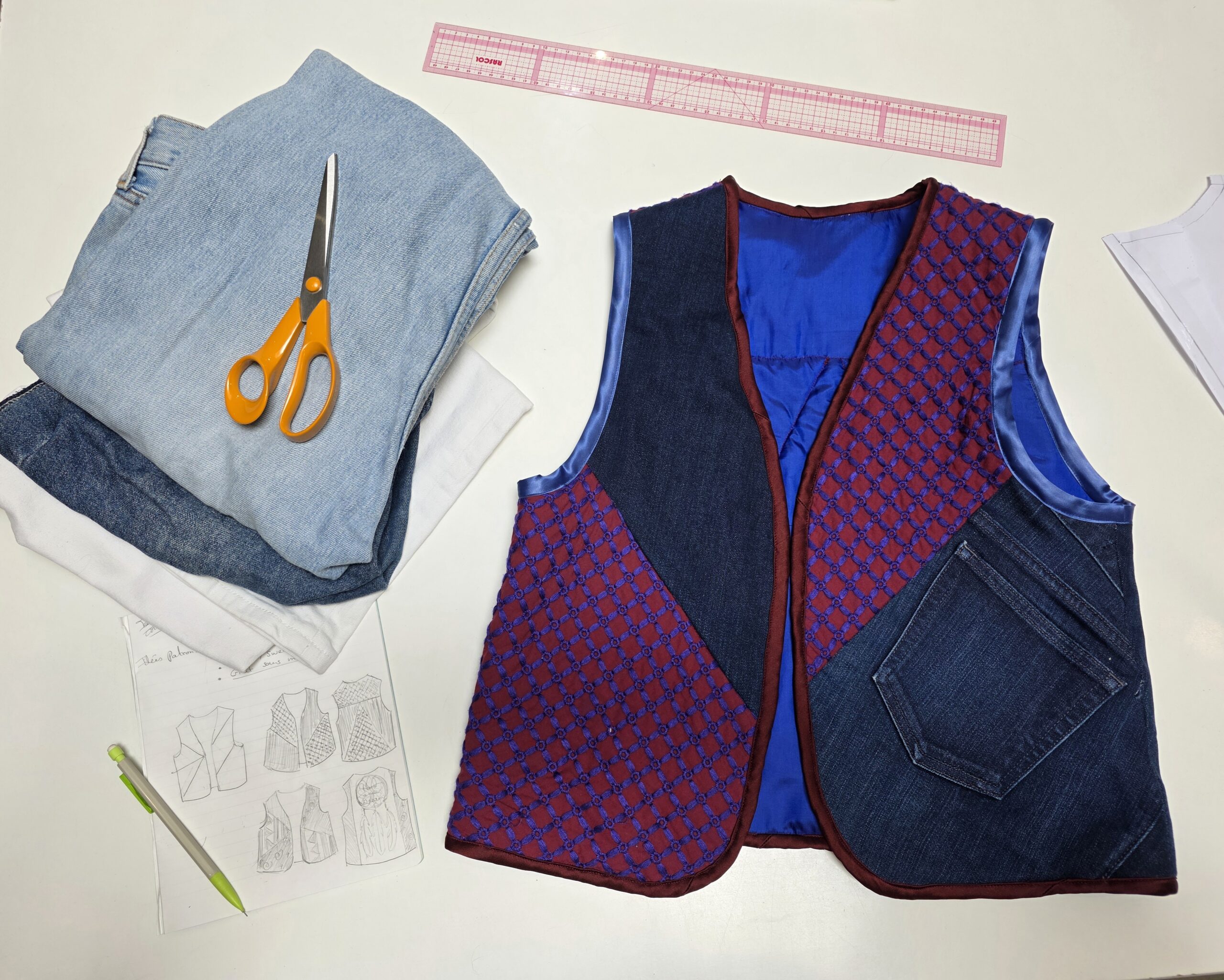 La Textilerie Couture gilet patchwork matelassé cours couture cycle