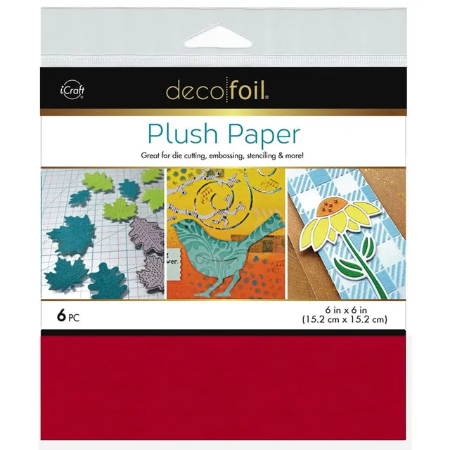 HeatnBond Deco Foil Papier Flock Cherry Red 6 Feuilles