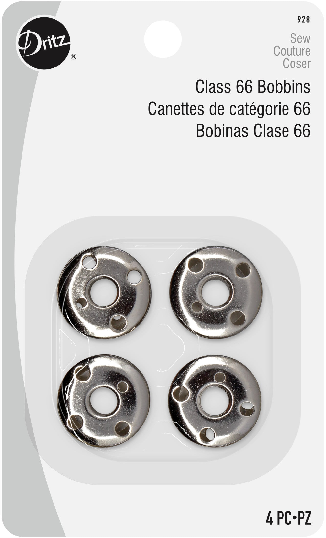 Dritz Canettes Classe 66 Métal x4 Singer Brother