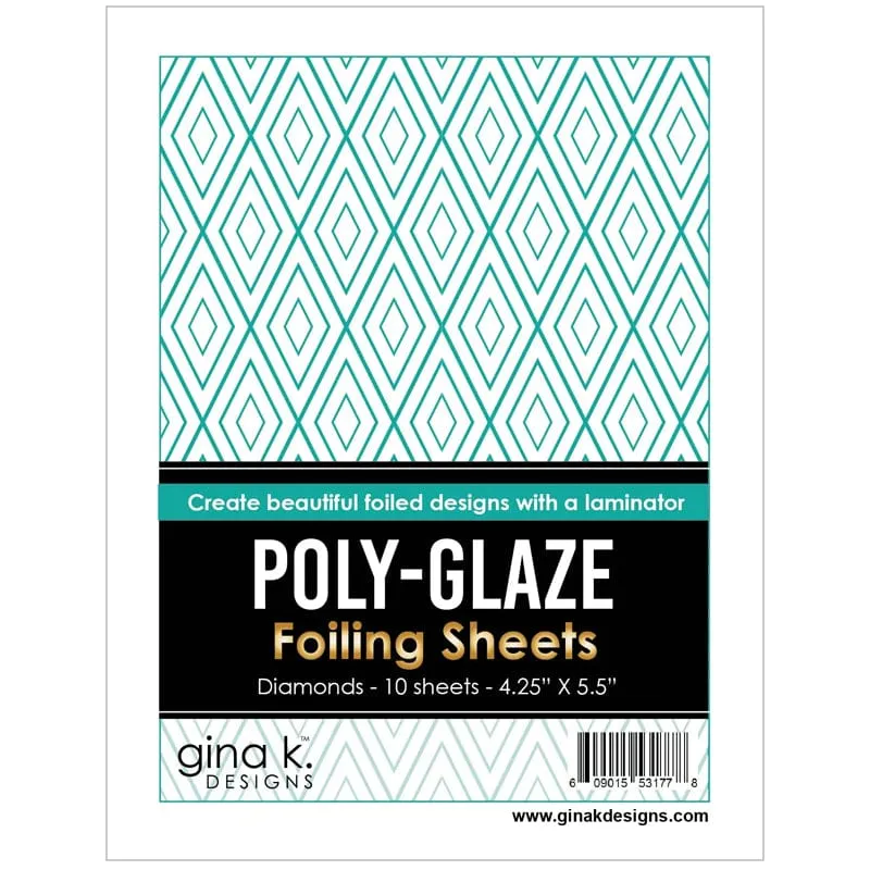 Gina K. Designs Poly-Glaze feuille Diamonds 10 feuilles
