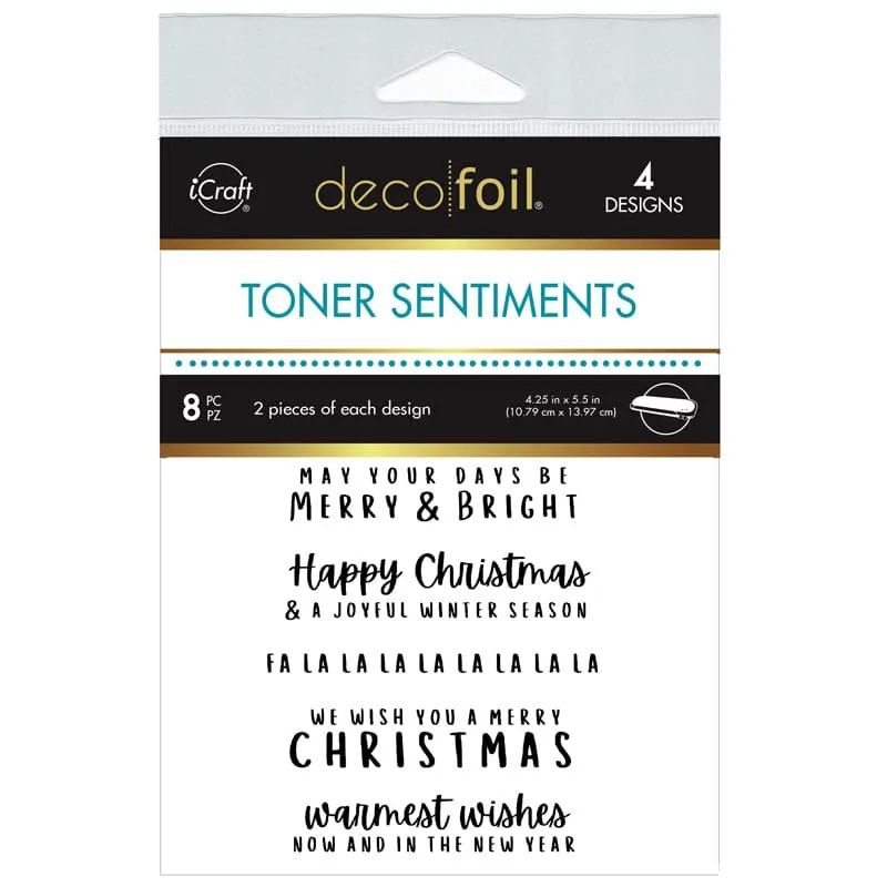 HeatnBond Deco Foil Merry Moments cartes toner x8 A2