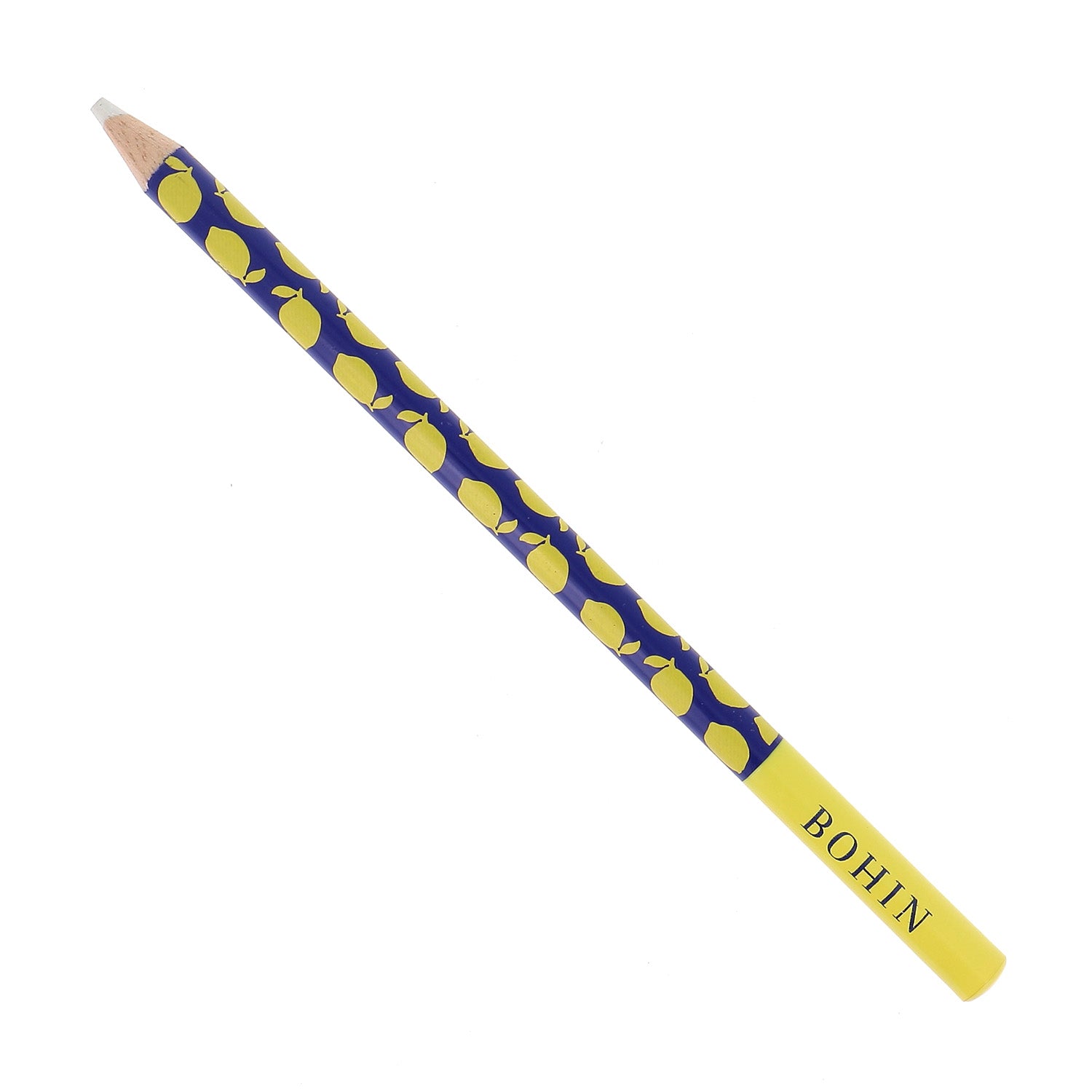 Bohin Dolce Vita crayon craie Citrons mine blanche tissu