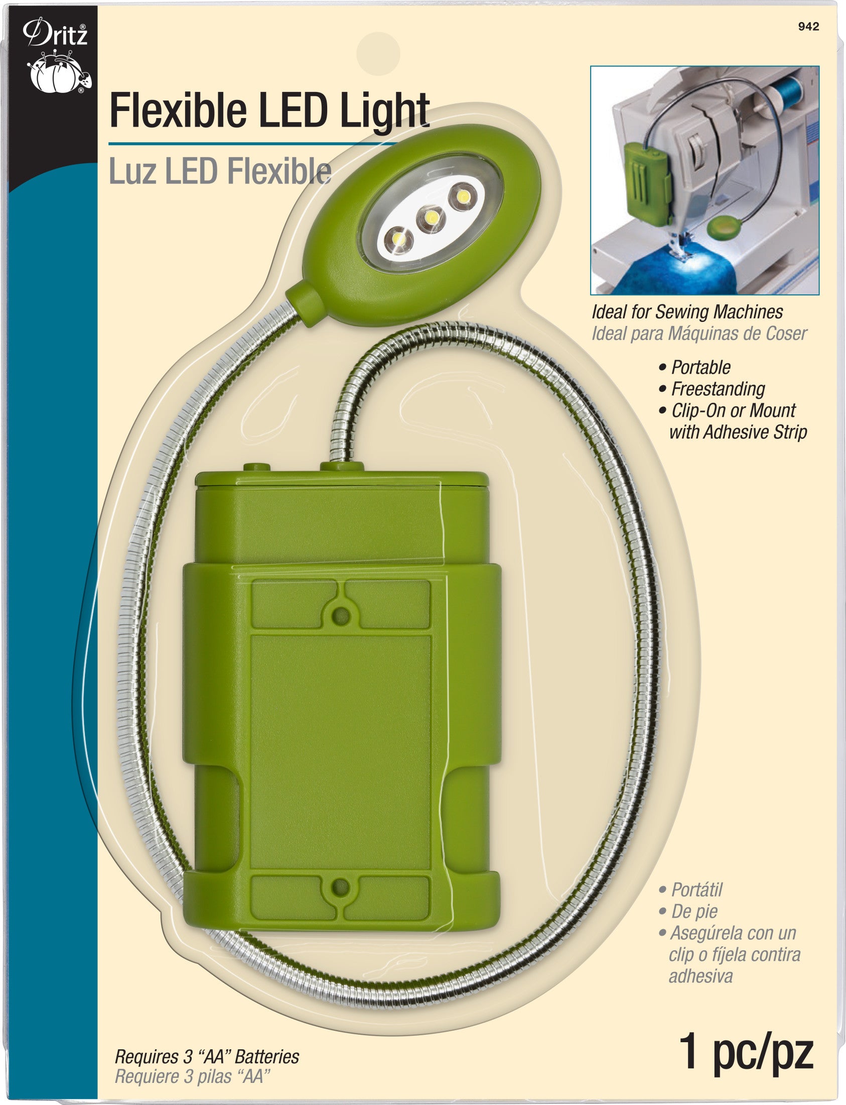 Dritz 942 lampe LED flexible à pince couleurs assorties
