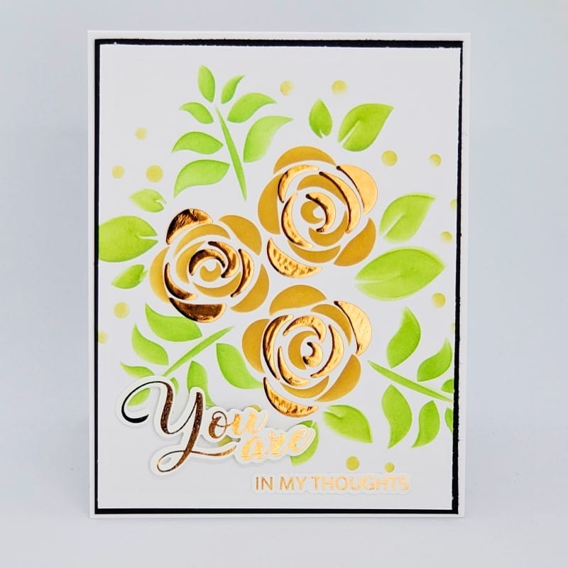 Gina K. Designs Fancy Foil Butterscotch 12 feuilles