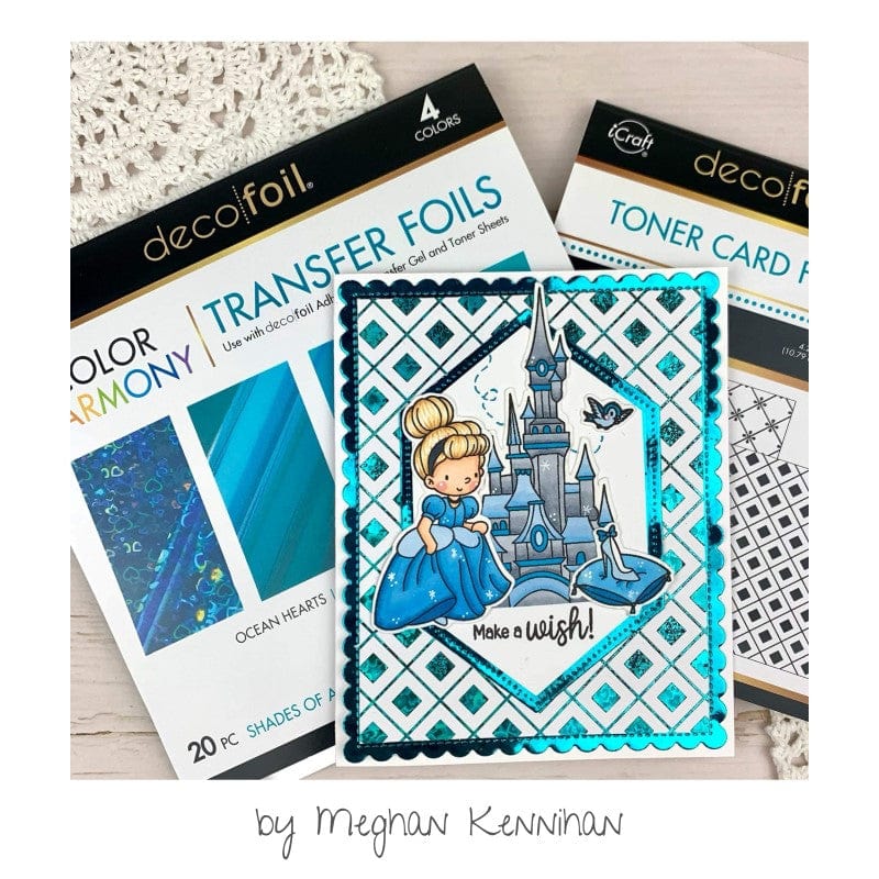 HeatnBond Deco Foil feuille foil Shades of Aqua 20 feuilles turquoise