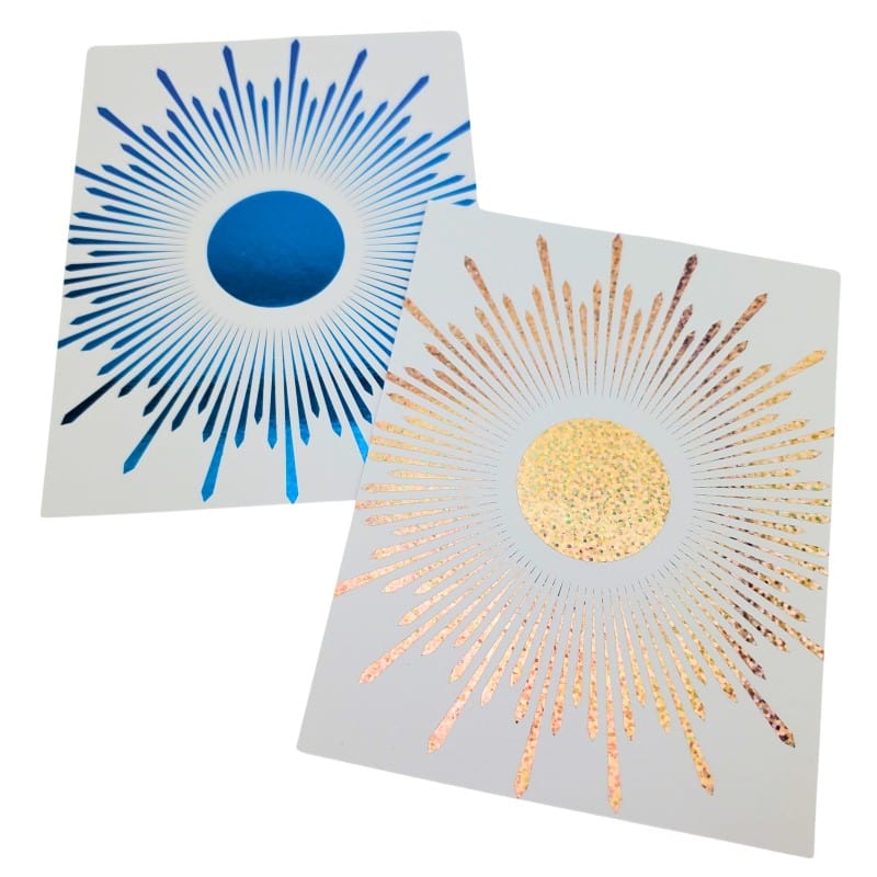 HeatnBond Deco Foil cartes toner Ray of Sunshine A2 x8 feuilles