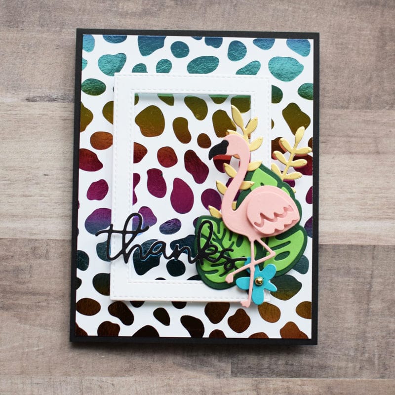 HeatnBond Deco Foil Wild Thing cartes A2 feuilles toner x8