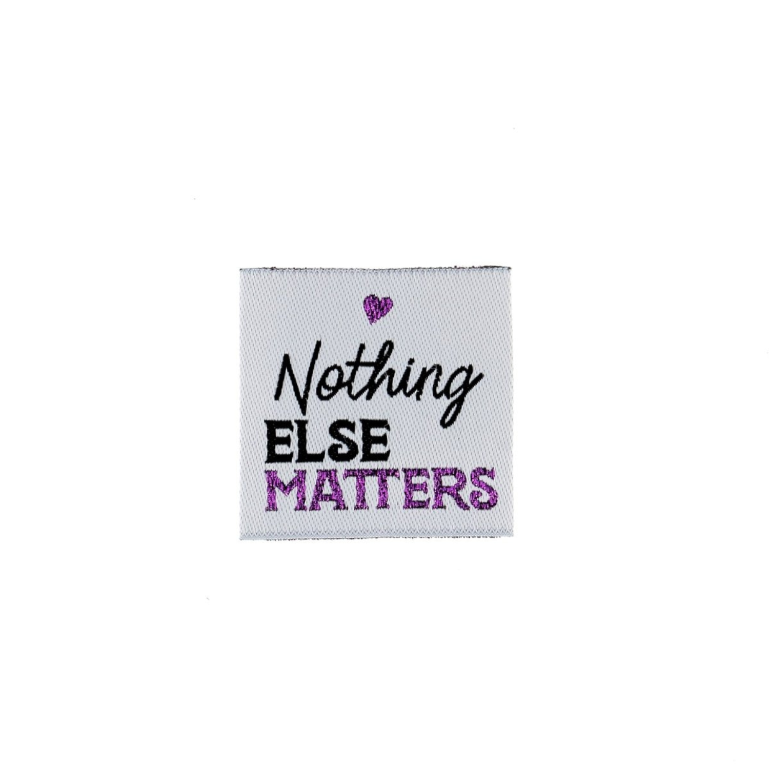 Bohin Étiquette à coudre Nothing else matters 3,5 cm