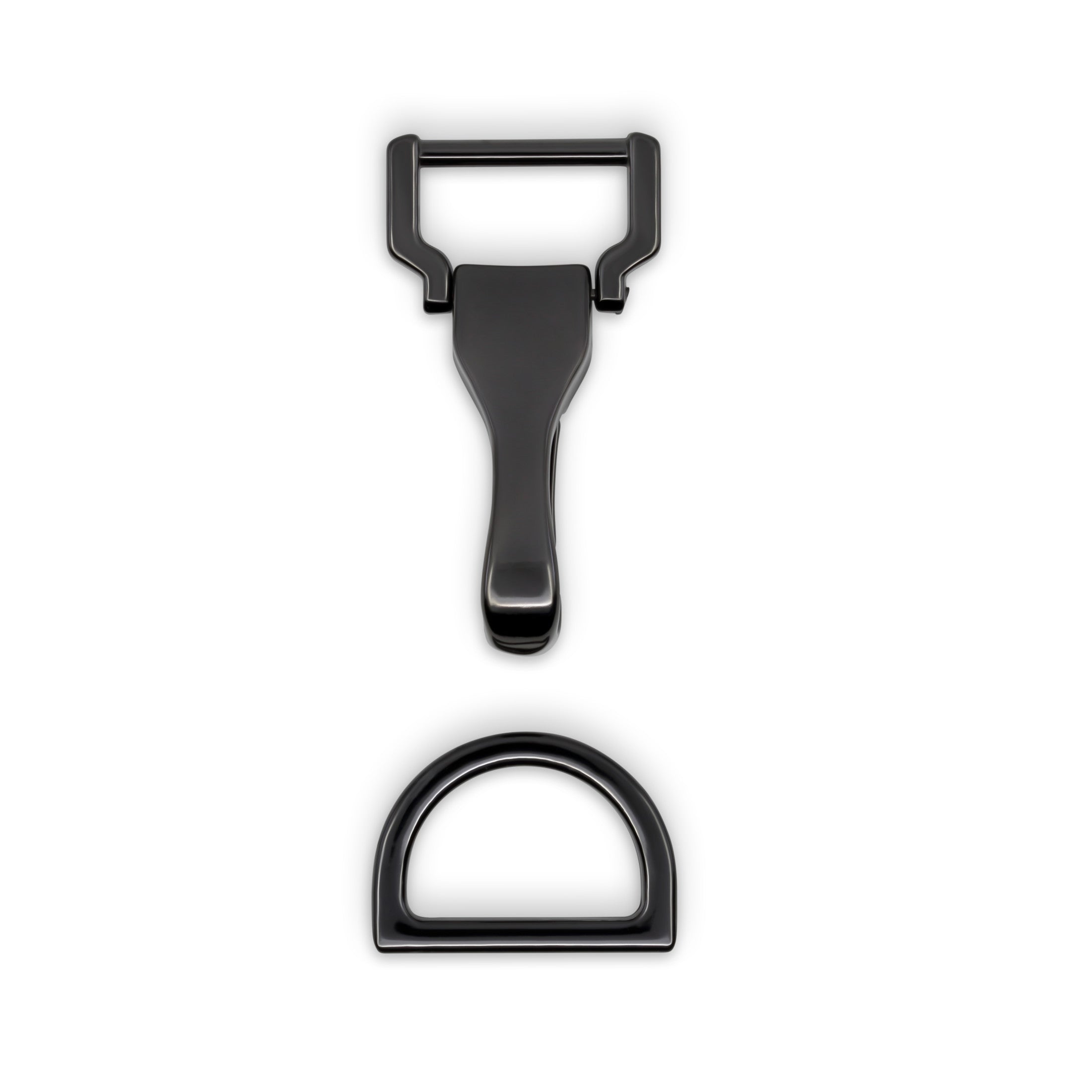 Dritz mousqueton sac + anneau en D nickel sangle 25 mm