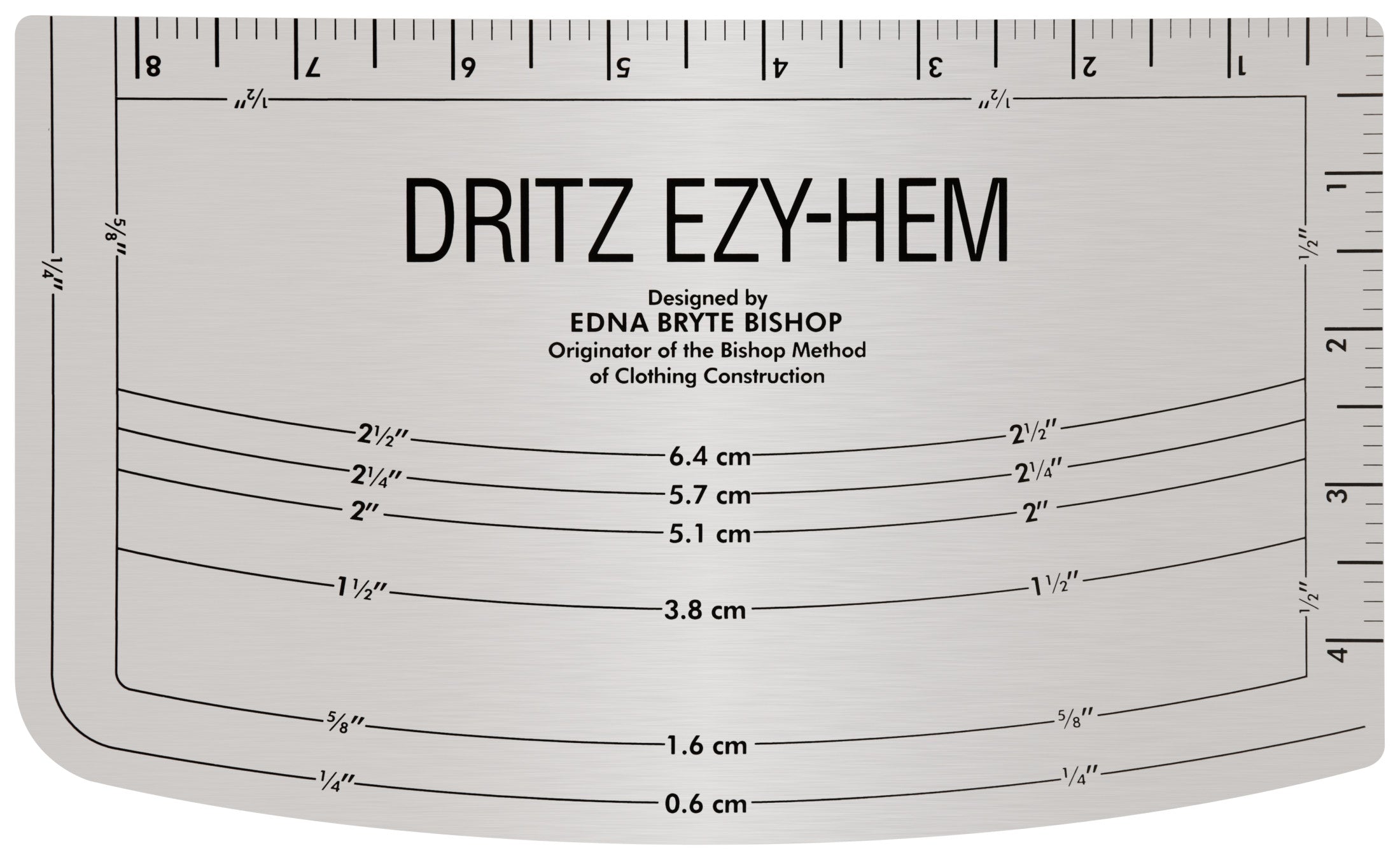 Dritz 617 jauge ourlet Ezy Hem courbes et angles