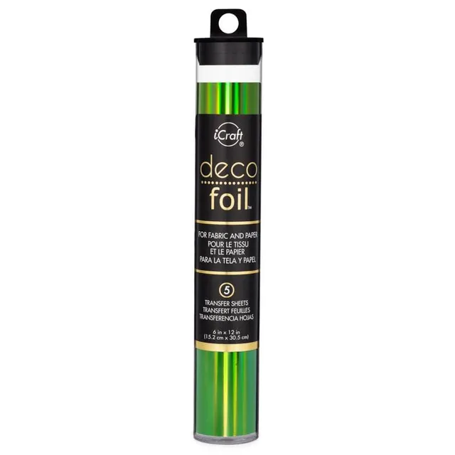 HeatnBond Deco Foil feuille transfert Lily Pad 5 feuilles holographique