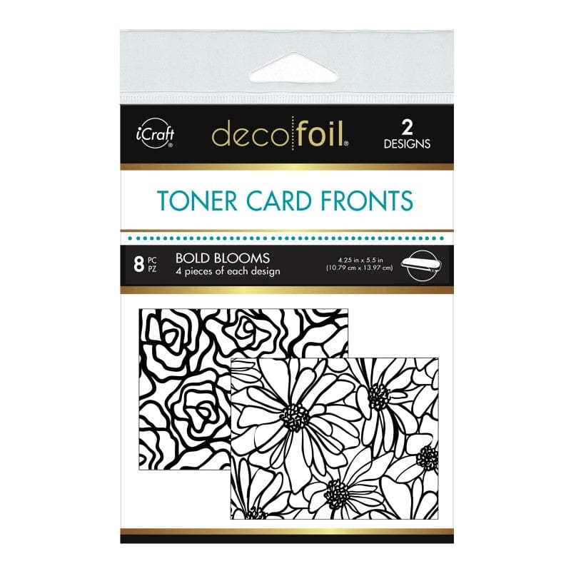 HeatnBond Deco Foil carte toner Bold Blooms A2 x8