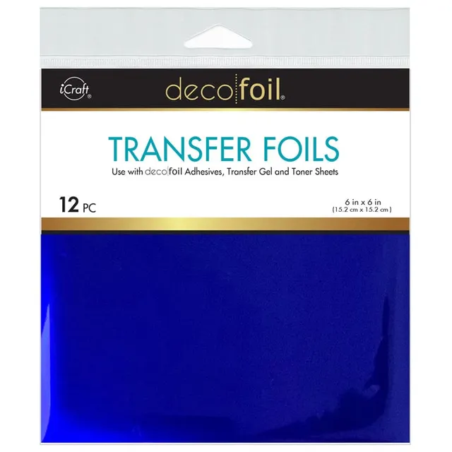 HeatnBond Deco Foil feuille transfert Indigo Dreams 6x6 12f