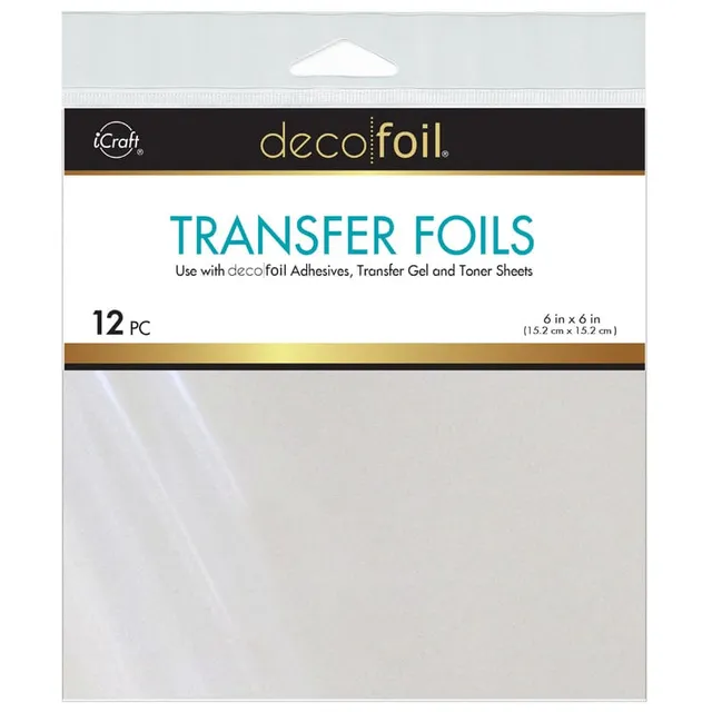 HeatnBond Deco Foil feuille transfert foil Blizzard 12 pcs