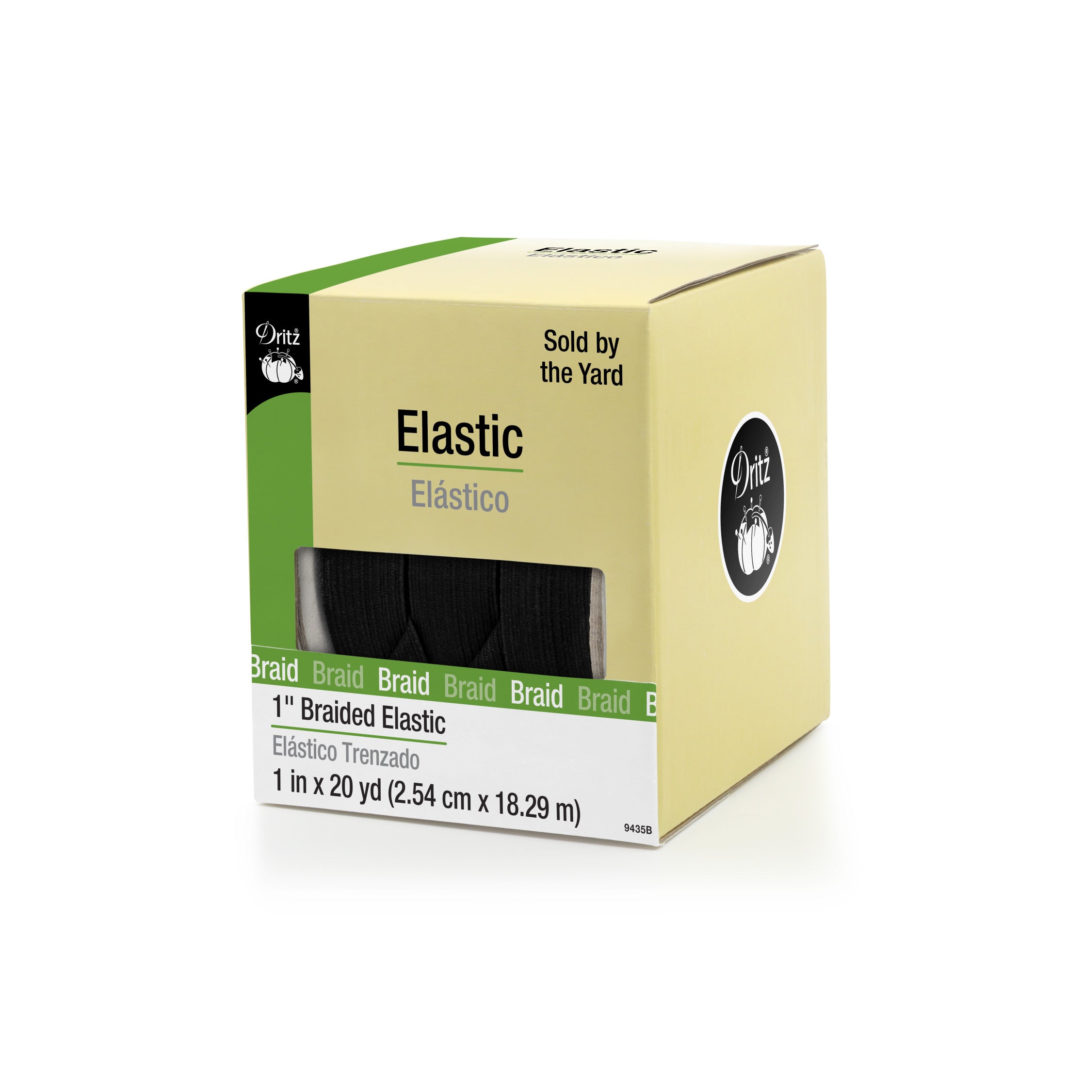 Dritz Élastique Tressé Noir 25 mm Léger Encolure Taille