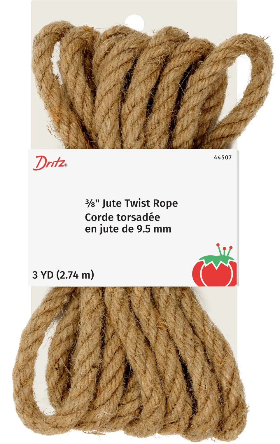 Dritz corde jute naturel 3/8" 3 yards déco