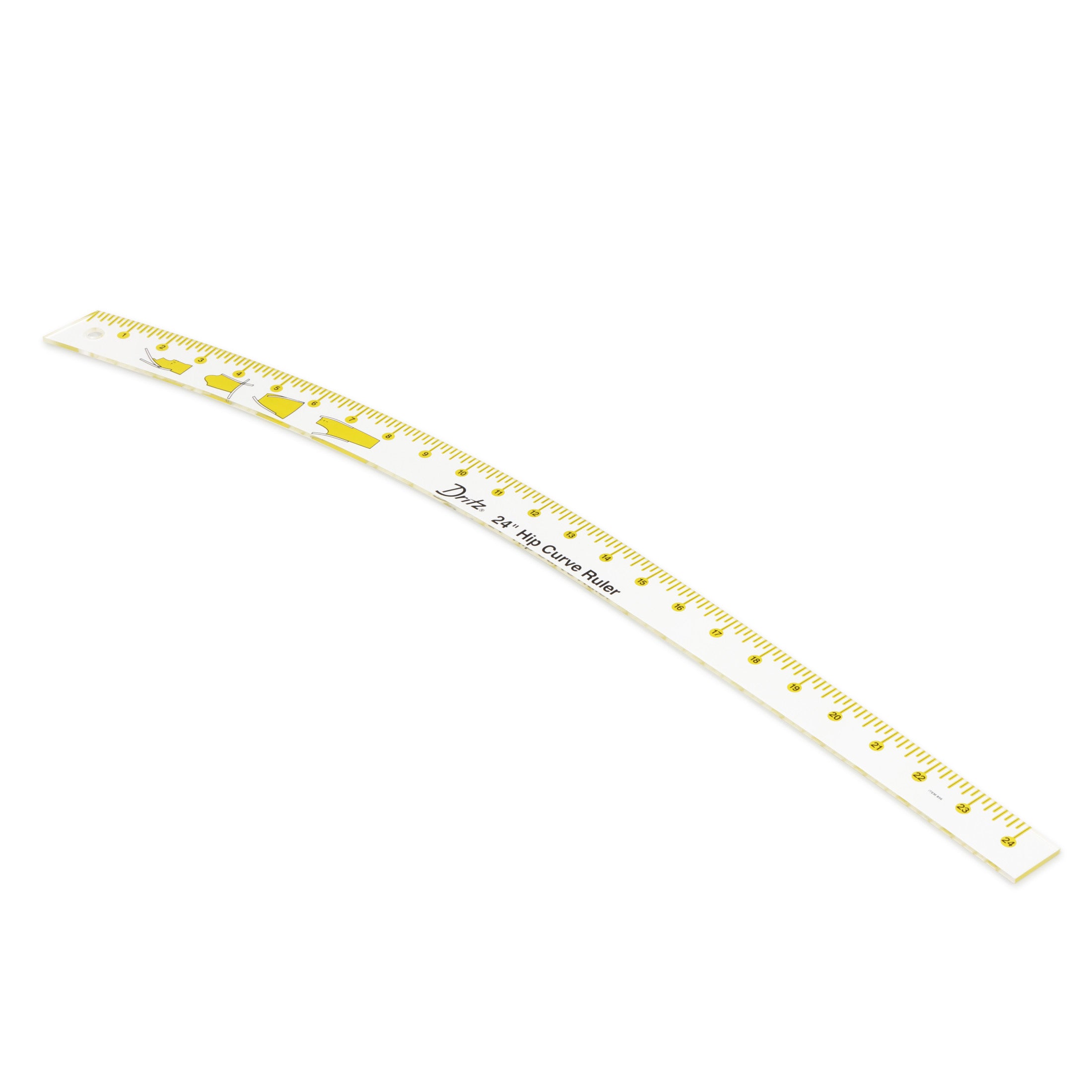 Dritz 856 règle courbe hanche 61 cm acrylique