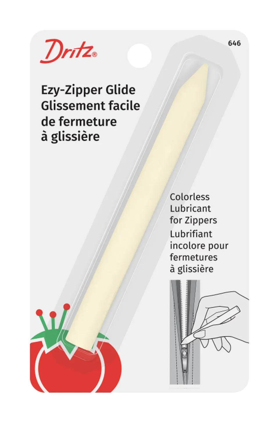 Dritz Ezy-Zipper Glide lubrifiant fermeture éclair incolore 0.2 oz