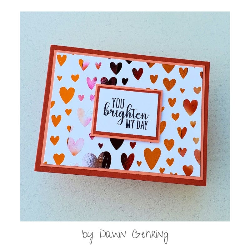 HeatnBond Deco Foil Color Harmony foil orange 20 feuilles 15x15