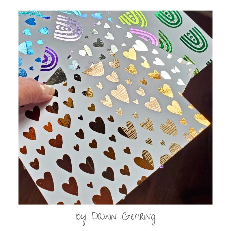 HeatnBond Deco Foil lot foil marron 20 pcs 15x15 cm