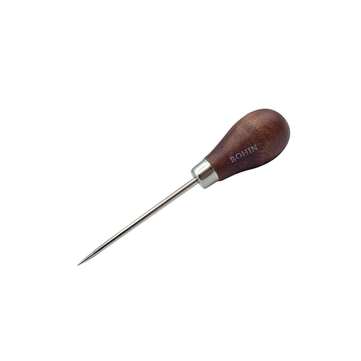 Bohin Poinçon manche bois 11 cm pour tissu et cuir