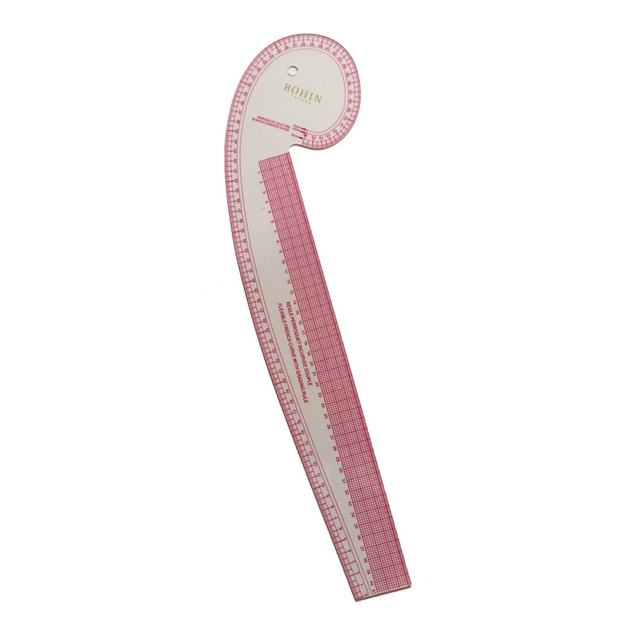 Bohin Mesure Règle Perroquet Souple 76 cm Courbes