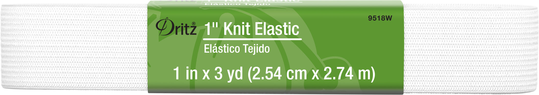 Dritz Elastics élastique tricot blanc 25 mm 1,14 m