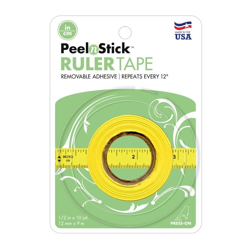 PeelnStick Ruler Tape mètre adhésif couture 12,7mm x 9,1m
