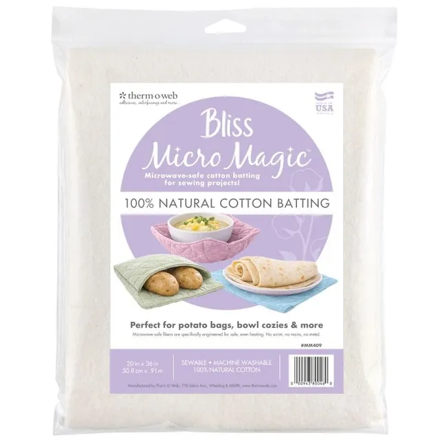 HeatnBond Bliss Micro Magic molleton coton 50 cm x 91 cm